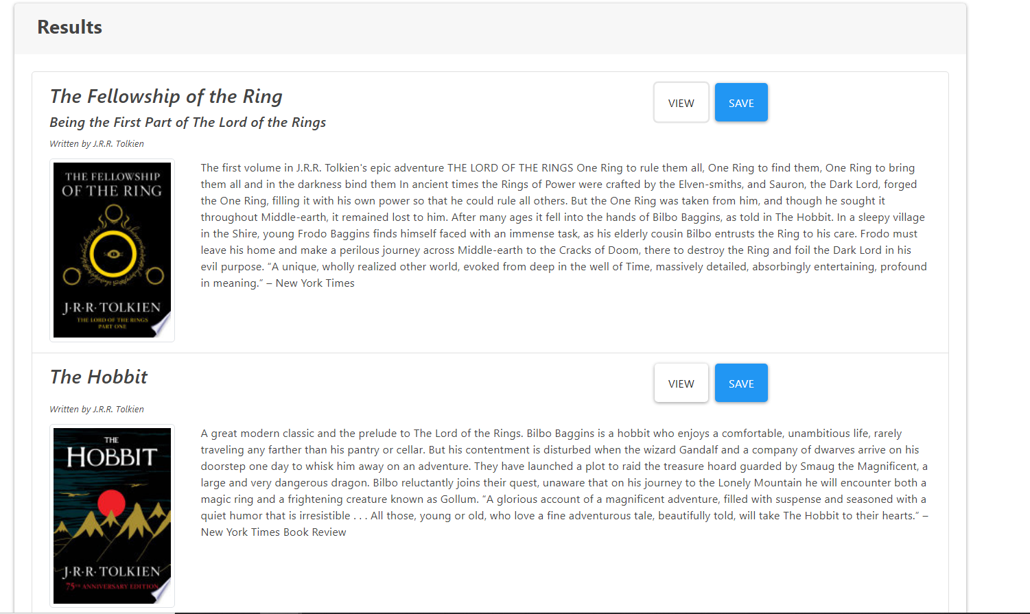 A screenshot of the Goggle Books Search
